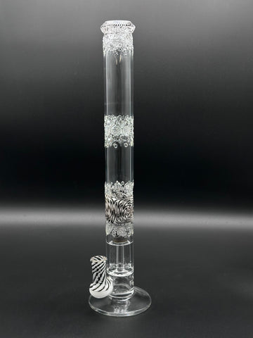 Clear perc tube (black and white)